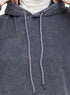 Dark Grey Washed Hoodie Vent - Khotwh